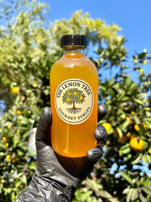 Peach Syrup – 8 oz Small-Batch Gourmet Fruit Syrup for Lemonade, Cocktails, Mocktails & Tea | Artisan