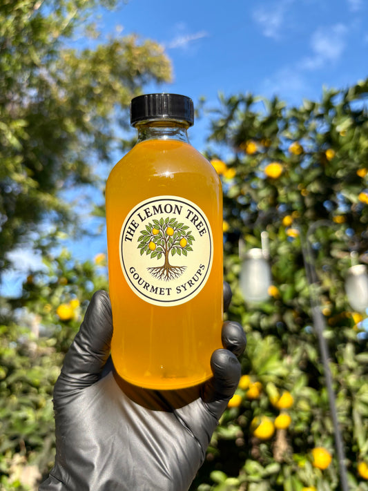 Lemon Syrup – 8 oz Small-Batch Gourmet Citrus Syrup for Lemonade, Cocktails, Mocktails & Tea | Artisan